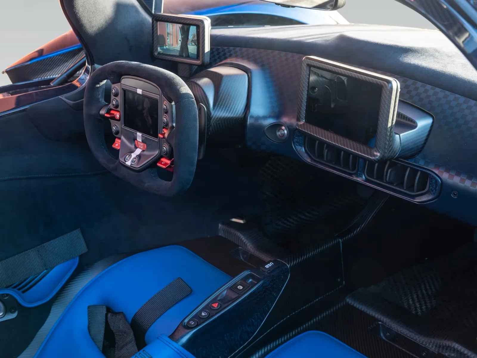 Aston Martin Valkyrie Spider Q Blue Carbon For Sale — HYPERLUXE