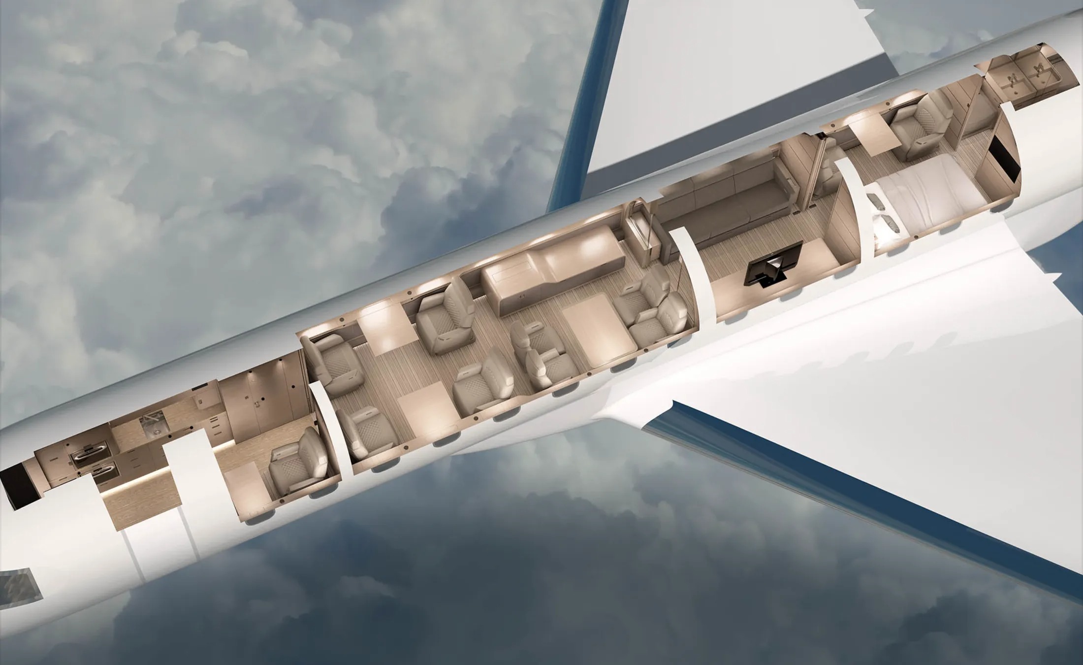 Bombardier Global 7500 interior